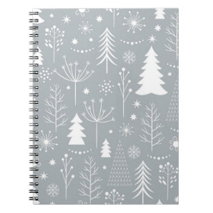 Christmas tree pattern notebook