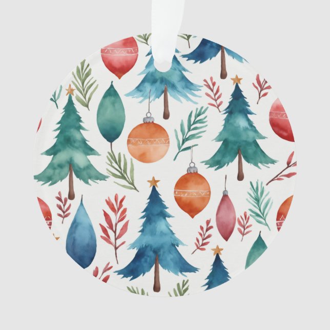 Christmas Tree Pattern Ornament (Front)