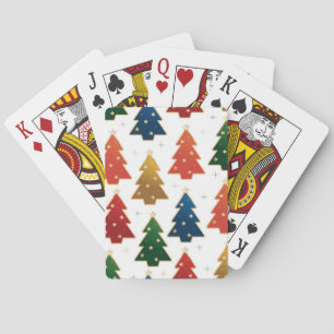 Christmas tree pattern playing cards