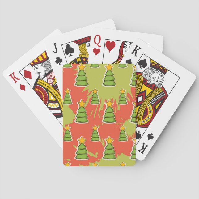 Christmas tree pattern playing cards (Back)