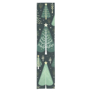 Christmas Tree Pattern Short Table Runner