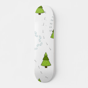 Christmas tree pattern skateboard