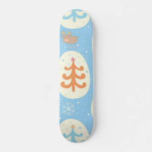 Christmas tree pattern skateboard