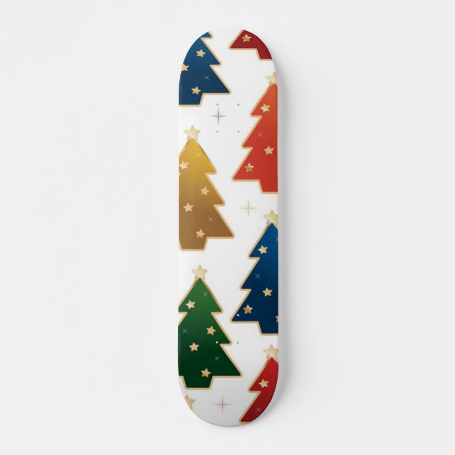 Christmas tree pattern skateboard (Front)