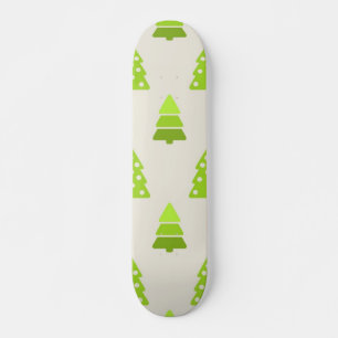 Christmas tree pattern skateboard