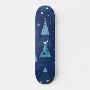Christmas tree pattern skateboard