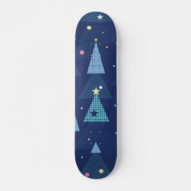 Christmas tree pattern skateboard (Front)