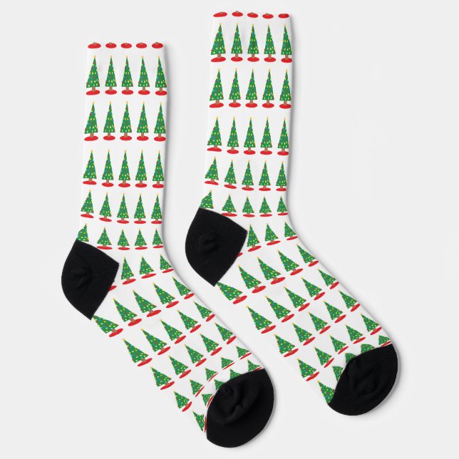 Christmas Tree Pattern Socks (Right)