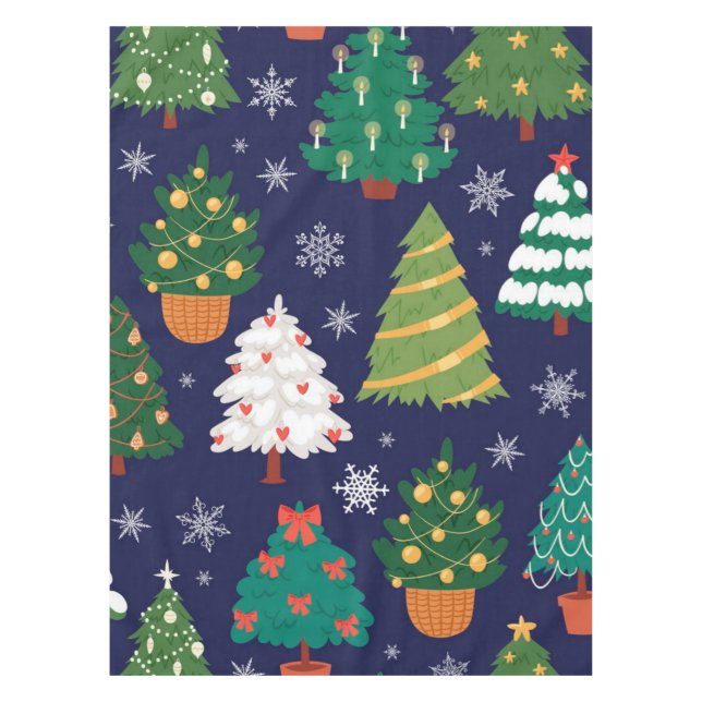 Christmas tree pattern tablecloth (Front)