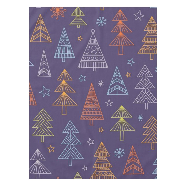Christmas tree pattern tablecloth (Front)