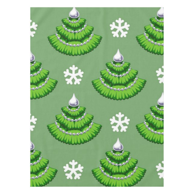Christmas tree pattern tablecloth (Front)