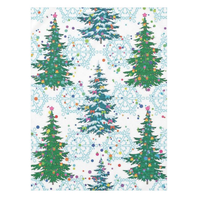 Christmas tree pattern tablecloth (Front)