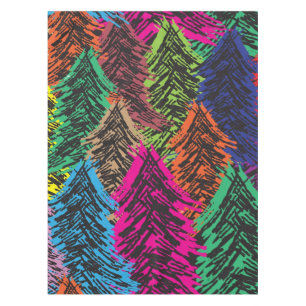 Christmas tree pattern tablecloth