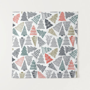 Christmas tree pattern tapestry