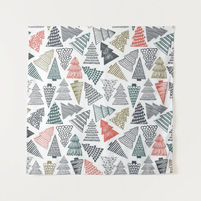 Christmas tree pattern tapestry (Front)