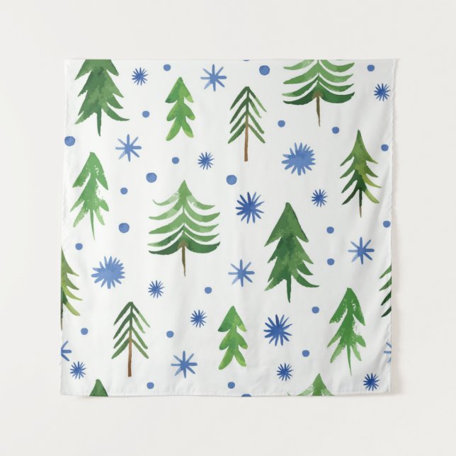 Christmas tree pattern tapestry (Front)