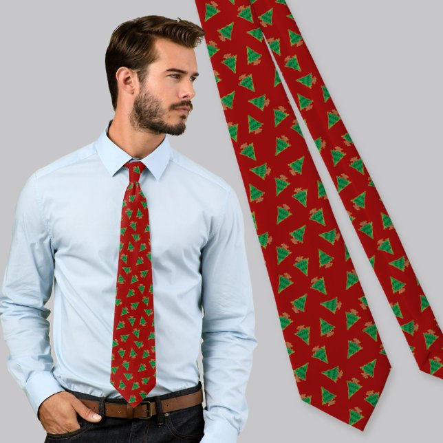 Christmas Tree Pattern Tie (Creator Uploaded)