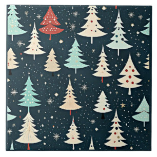 Christmas tree pattern tile