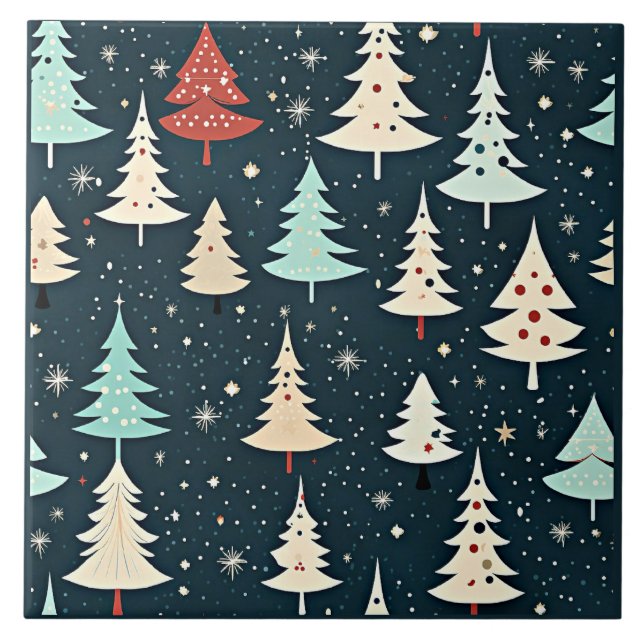 Christmas tree pattern tile (Front)