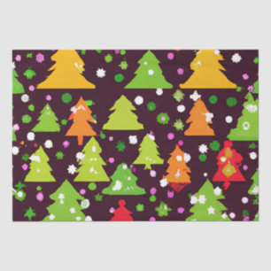 Christmas tree pattern tissue paper