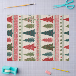 Christmas Tree Patterned Tissue Paper