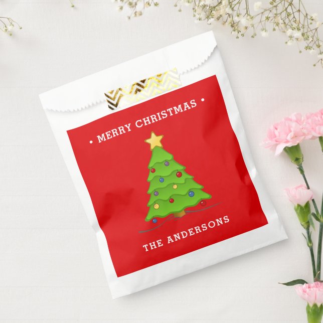 Christmas Tree Personalized Favour Bag (Sealed)