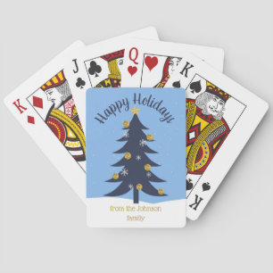 Christmas Tree Personalized Playing Cards