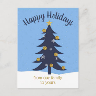 Christmas Tree Personalized Postcard