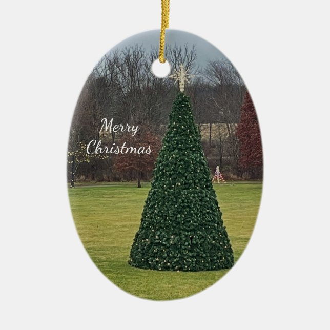 Christmas Tree Photo Ornament  (Front)
