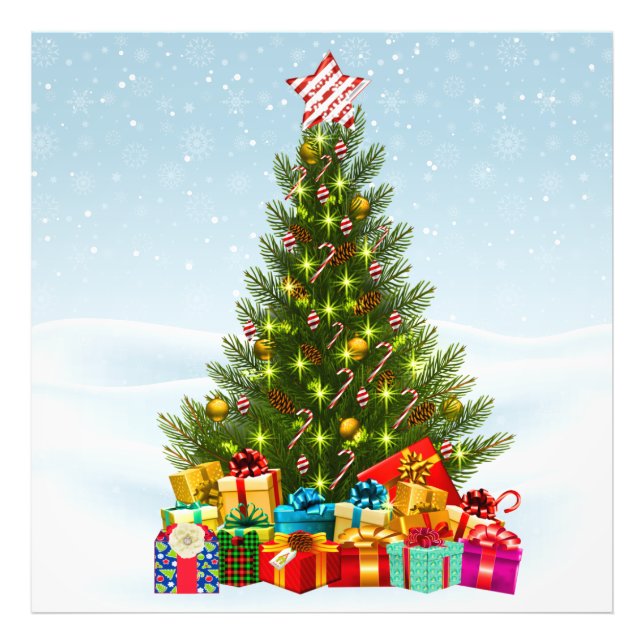 Christmas tree photo print (Front)