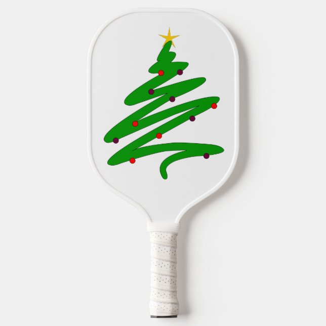Christmas Tree Pickleball Paddle (Front)