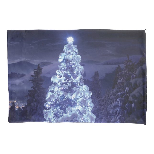 Christmas Tree  Pillowcase (Front-Left)
