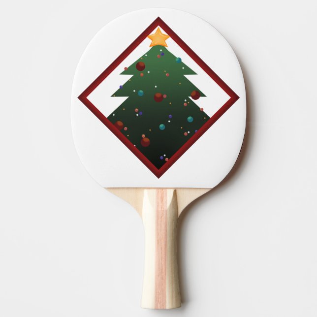 Christmas Tree Ping Pong Paddle (Front)