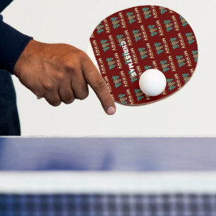 Christmas Tree Ping Pong Paddle