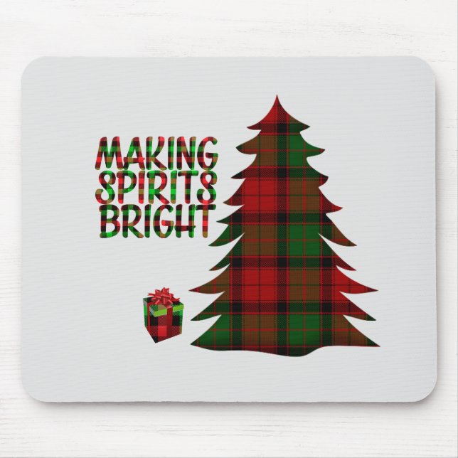 Christmas Tree Plaid         Mouse Pad (Front)