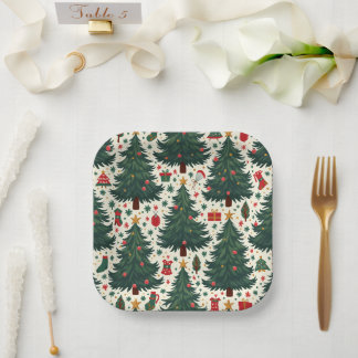 Christmas tree plate