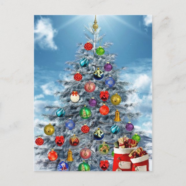 Christmas tree postcard (Front)