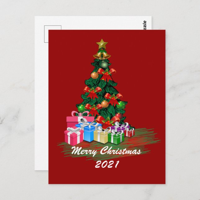 Christmas Tree Postcard (Front/Back)