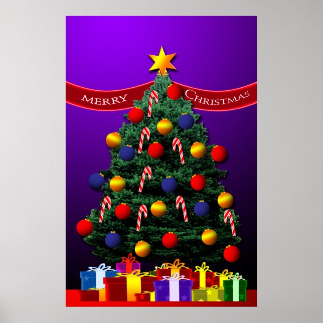 Christmas Tree  Poster for your wall (Front)