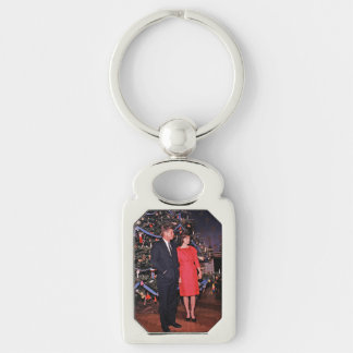 Christmas Tree President John Kennedy & Jacqueline Keychain