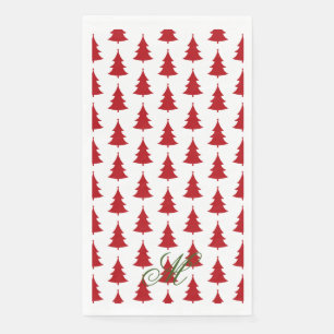Christmas Tree Print Guest Towel Napkin