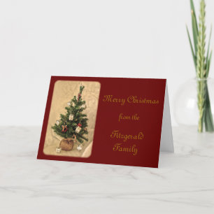 Christmas Tree Red Photo Card by Janz