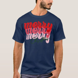 Christmas Tree Retro  Merry Christmas  T-Shirt