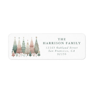 Christmas Tree Return Address Labels