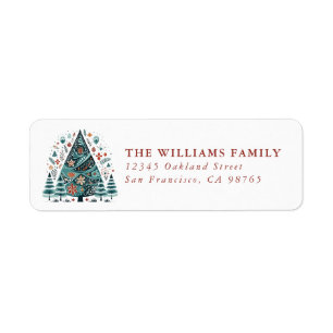 Christmas Tree Return Address Labels
