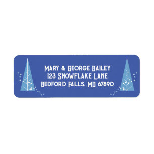 Christmas Tree Return Address Labels