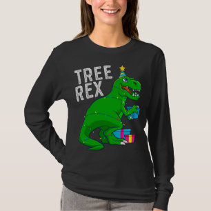 Christmas Tree Rex Dinosaur Xmas Trex Funny T-Shirt