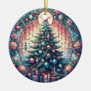 Christmas Tree Round Ornament