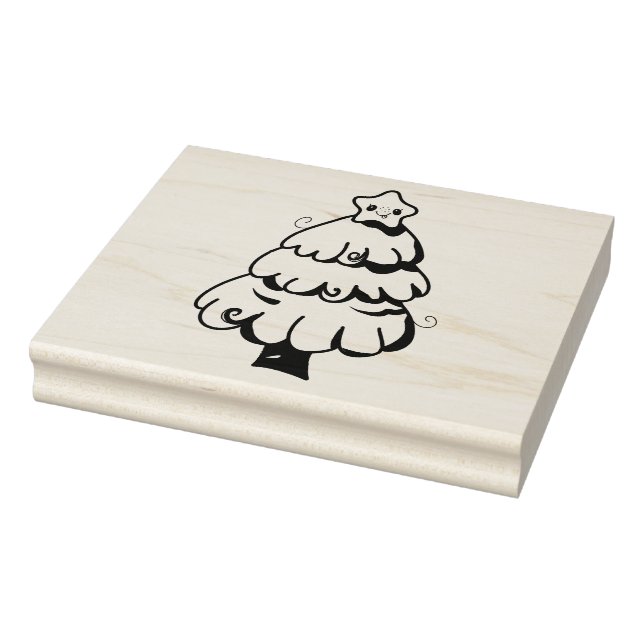 Christmas tree  rubber stamp (Stamp)