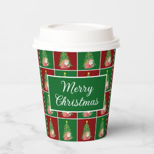 Christmas tree   Santa   customizable Paper Cups